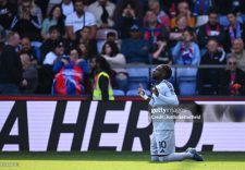 Mavididi celebration after scoring first Premier League goal.